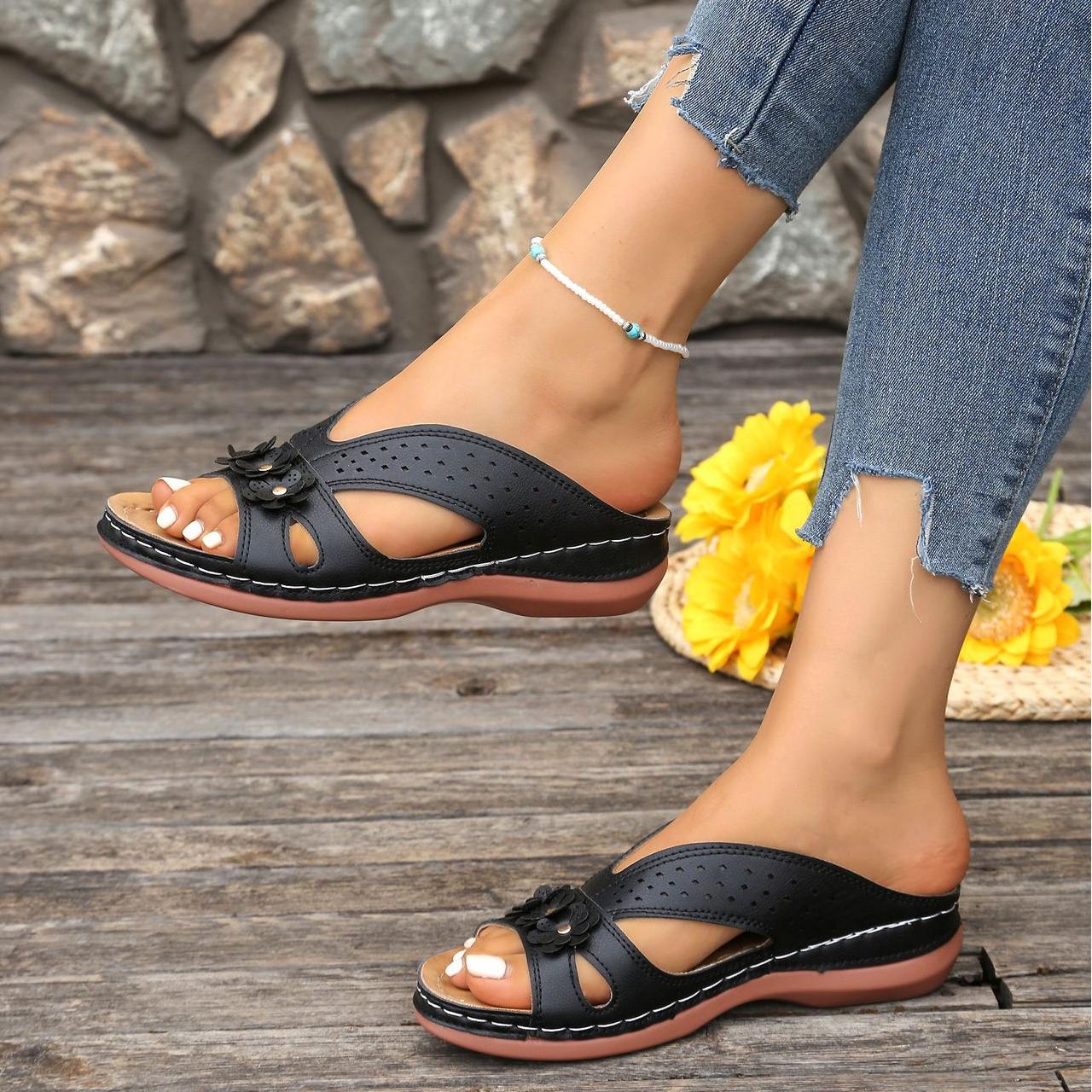 Norabel™ - Orthopedic Comfort Wedge Sandals – Stability, Lightness, and Natural Posture