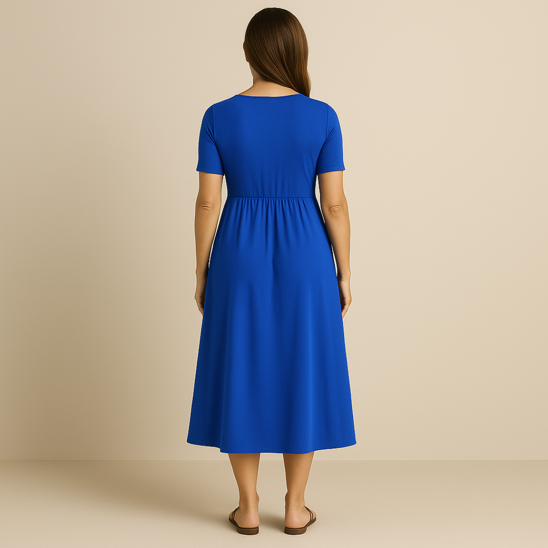 Anny | Vestido Midi Elegante con Escote en V