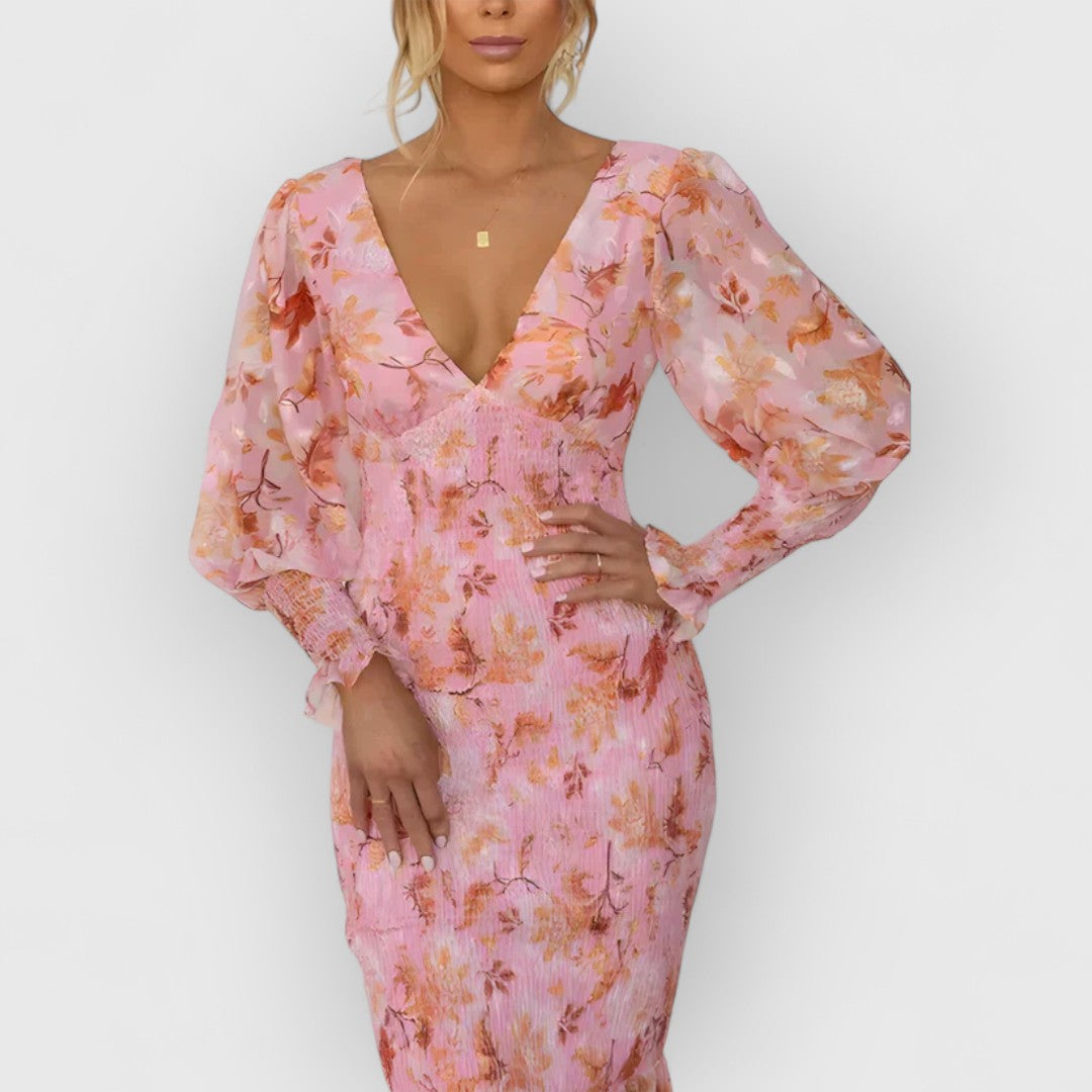 Camille | Elegancia Floral en Vestido