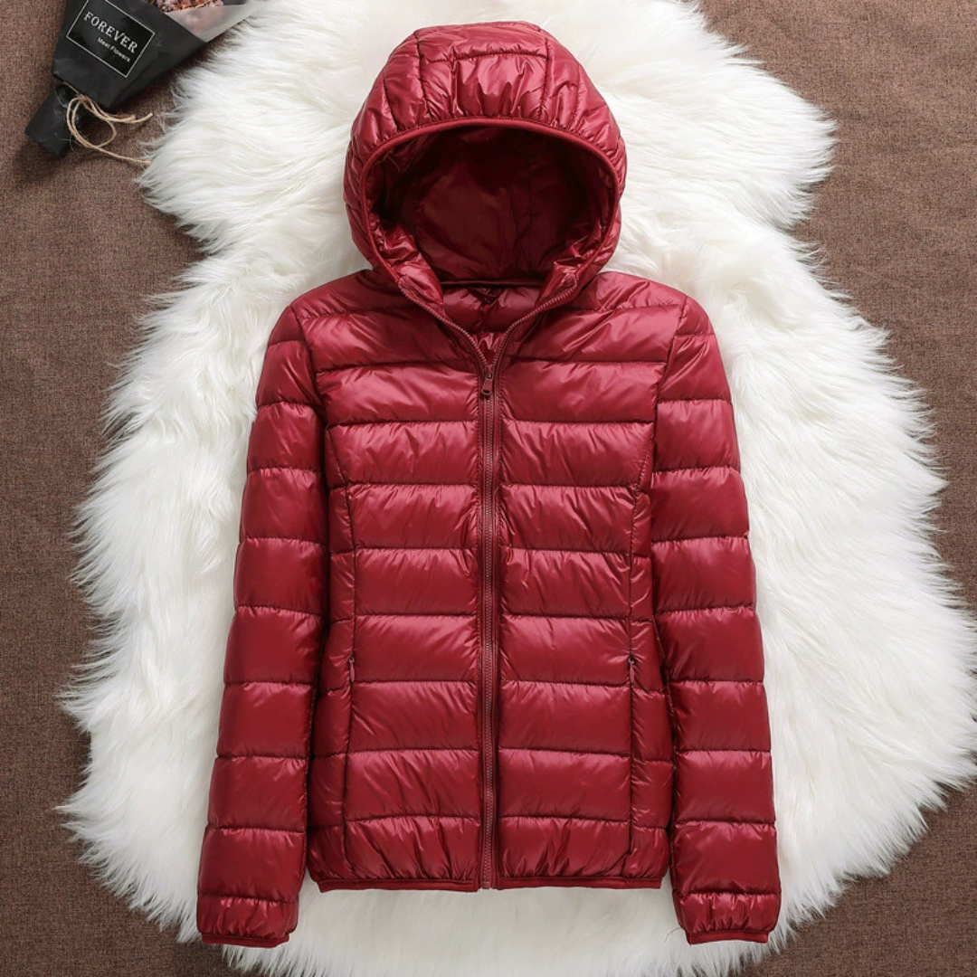 Jennevie - Warm Quilted Hooded Jacket