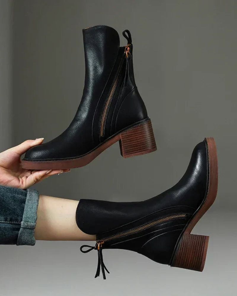 GARCIEL | Leather Ankle Boots