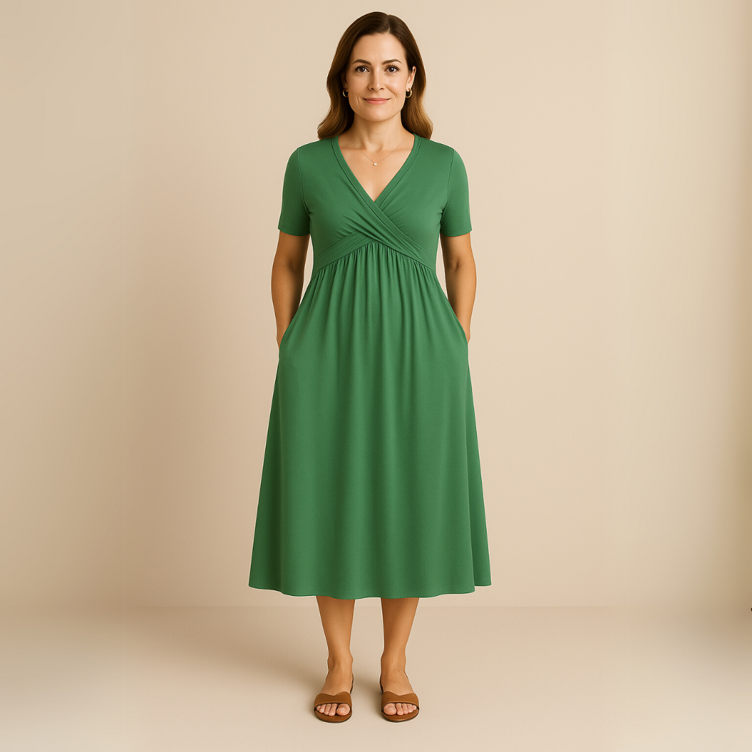 Anny | Vestido Midi Elegante con Escote en V