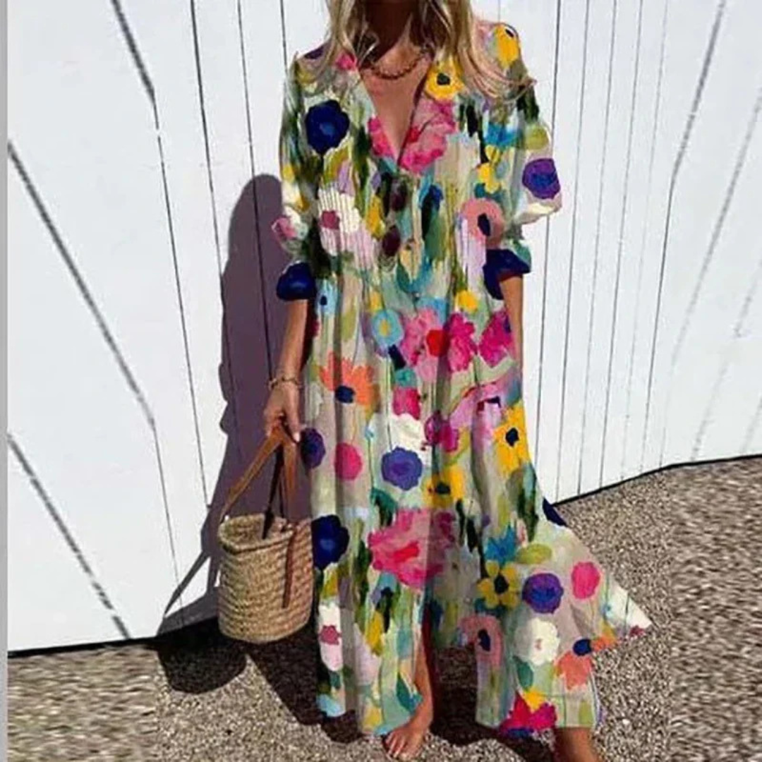 Katerina | Vestido bohemio de silueta suelta