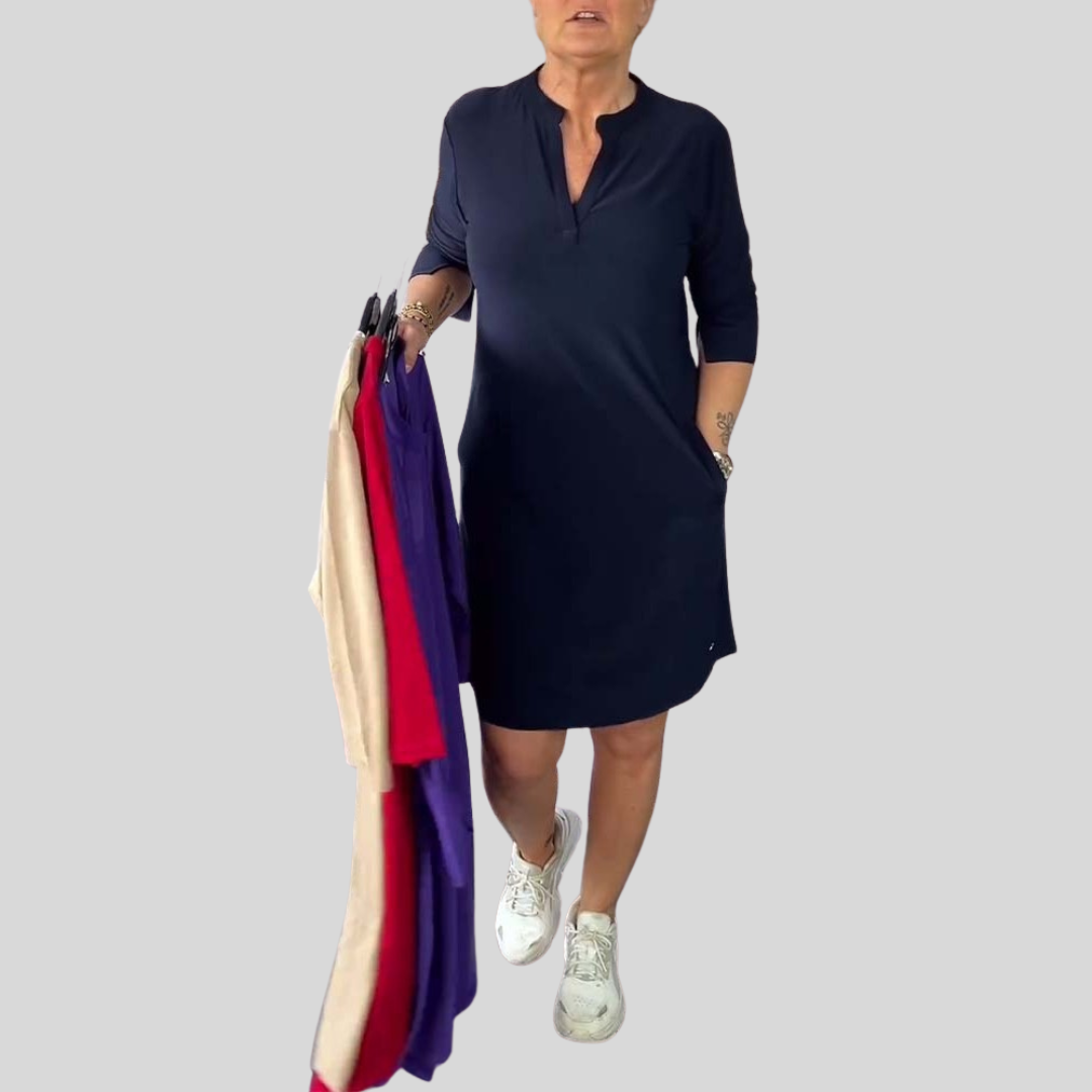 Simona | Vestido elegante con escote en V