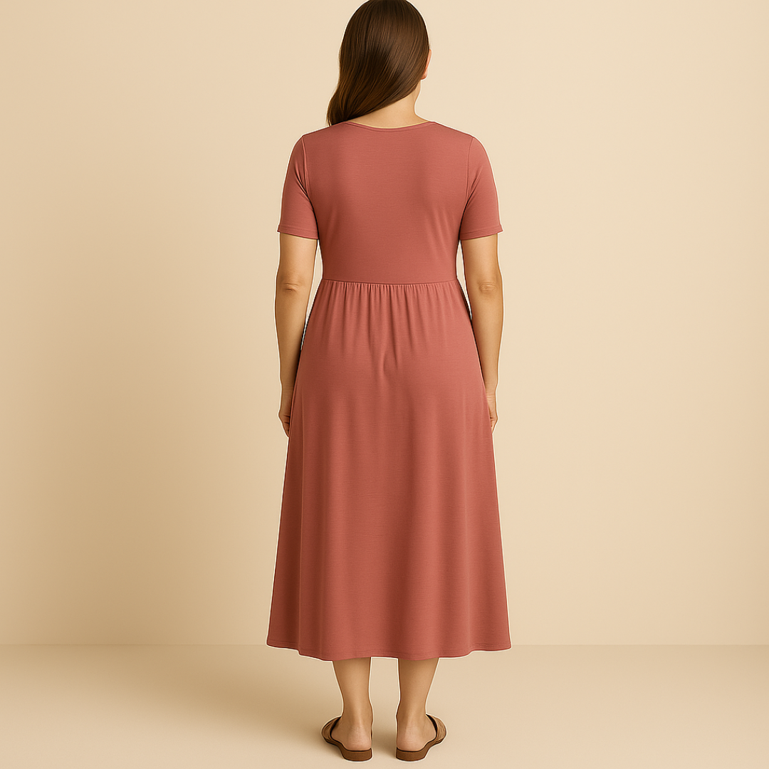 Anny | Vestido Midi Elegante con Escote en V