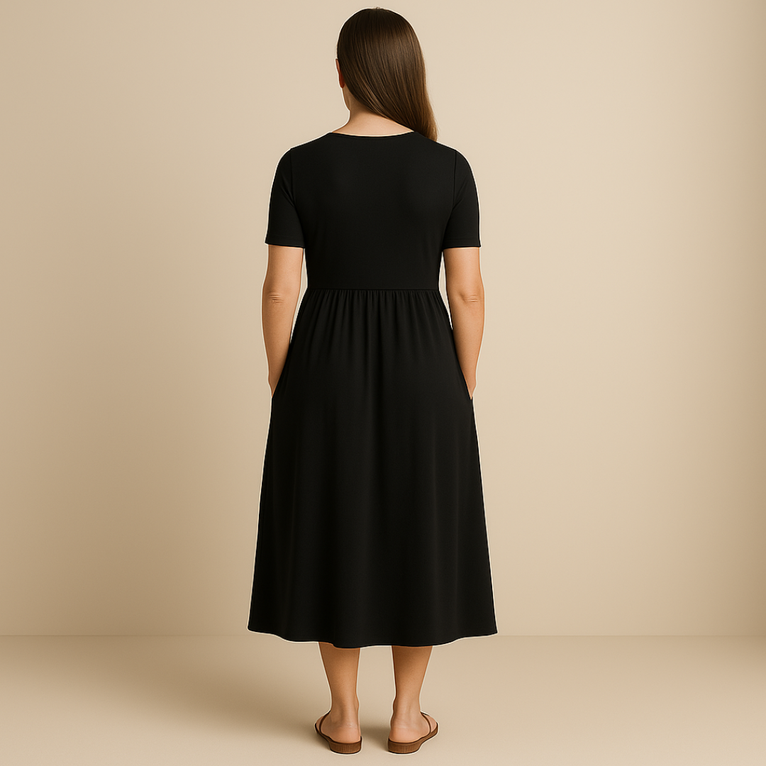 Anny | Vestido Midi Elegante con Escote en V