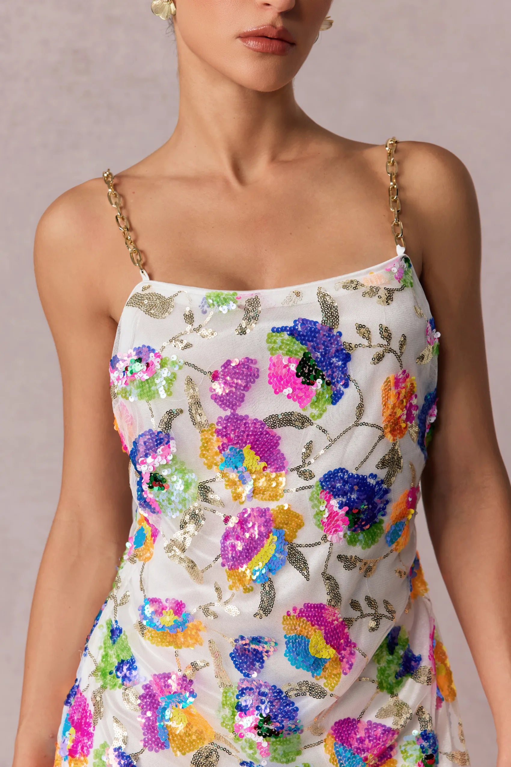 AURELINE Vestido Mini con Lentejuelas