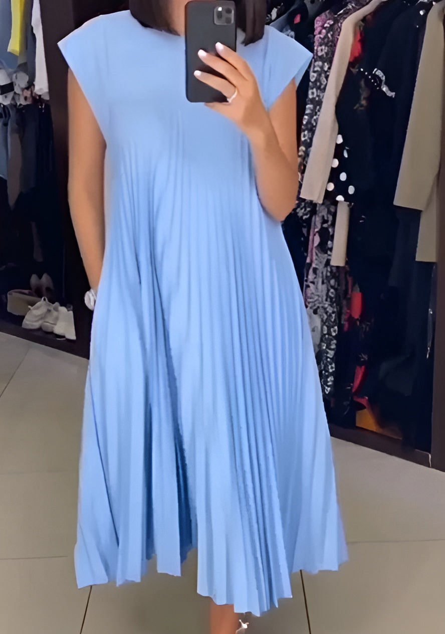 Simone | Vestido plisado ligero y refinado