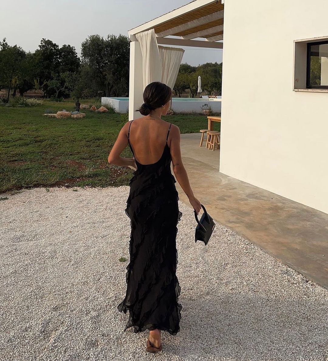 Zara - Vestido con volantes