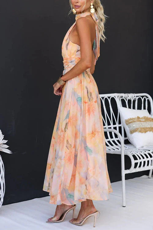 Sari™ | Vestido Largo Acuarela