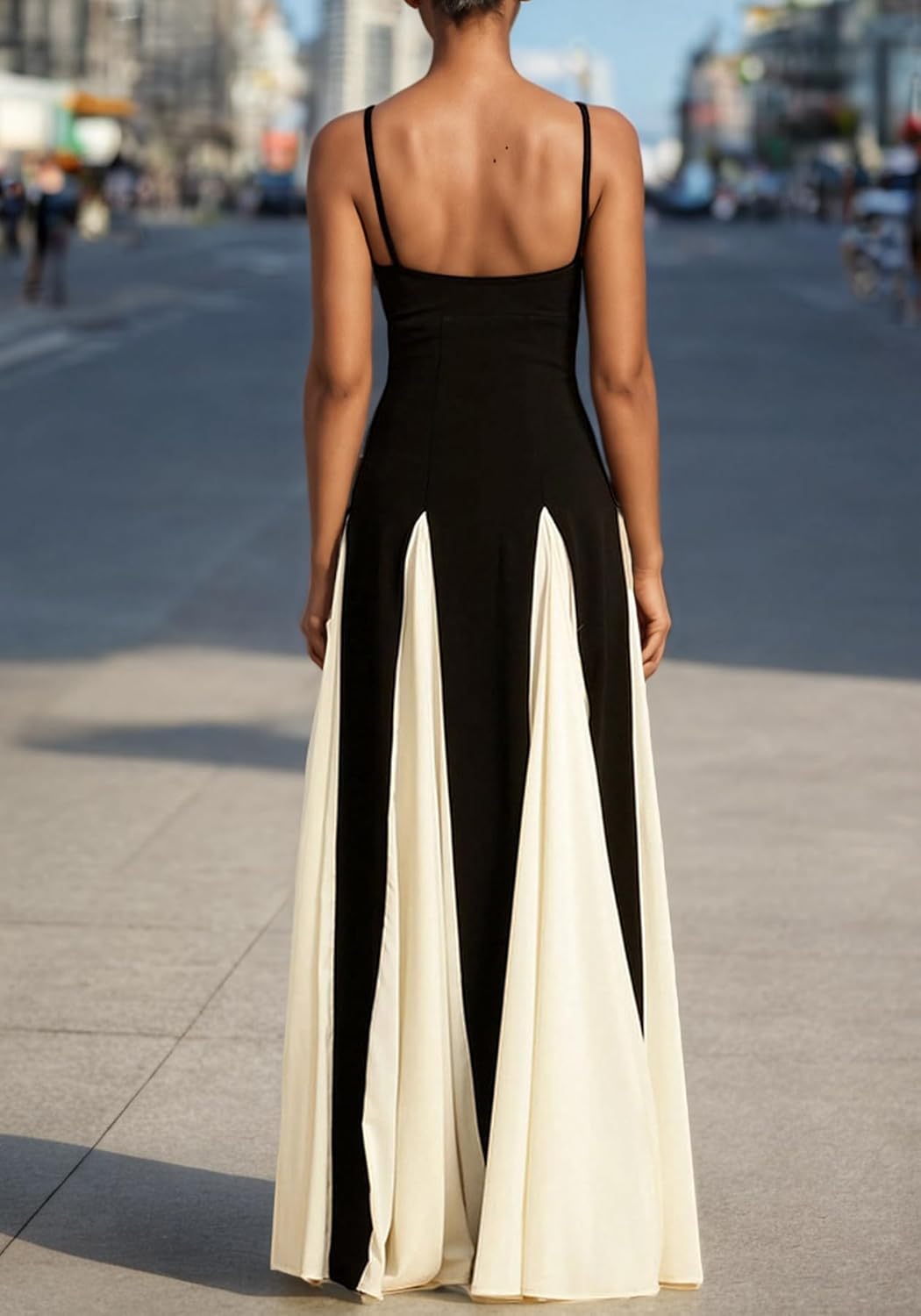 Amelia | Vestido de Máximo Contraste Elegante