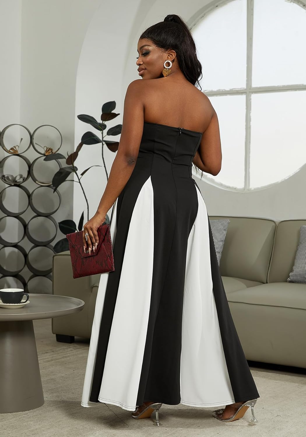 Amelia | Vestido de Máximo Contraste Elegante