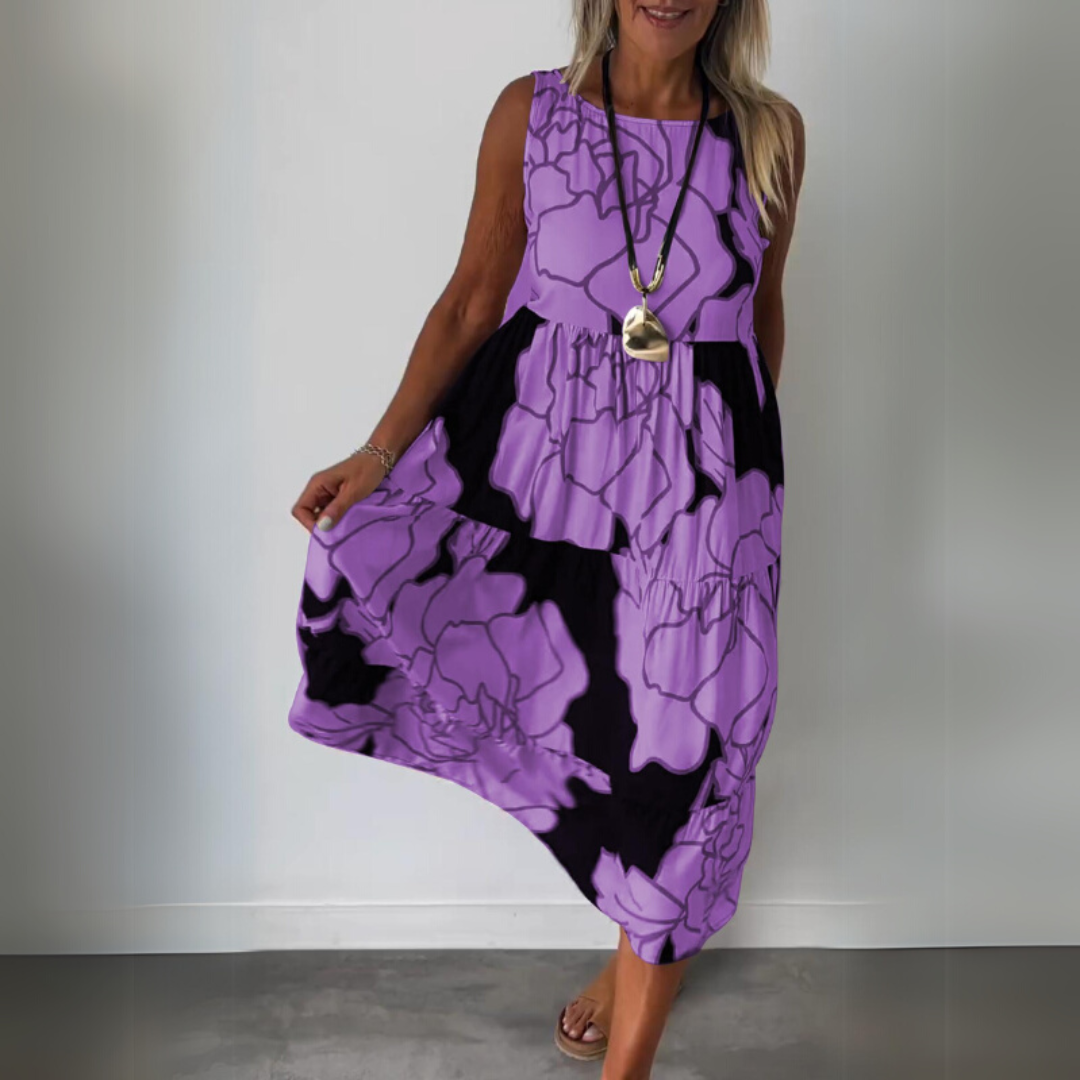 Natalija | Vestidos elegantes con flores y un silueta cómoda