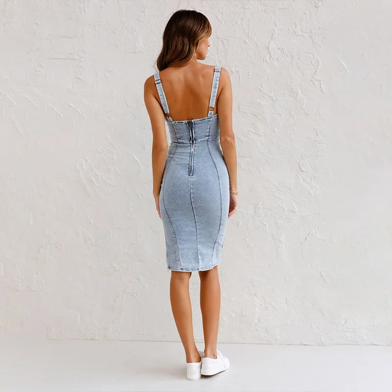 Jane | Vestido de Jean Casual y Elegante