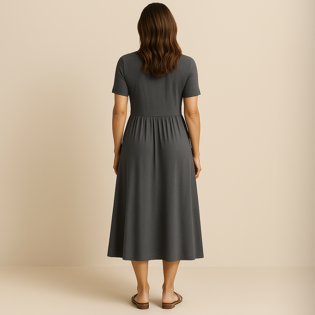 Anny | Vestido Midi Elegante con Escote en V