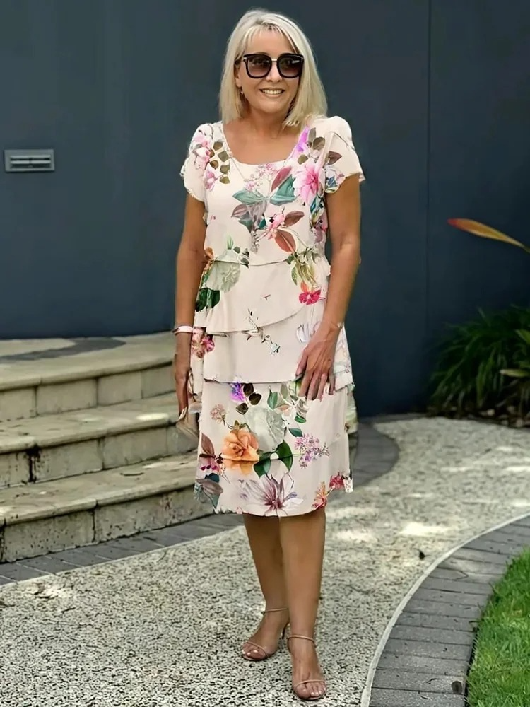 Emilia | Vestido de Volantes con Flores