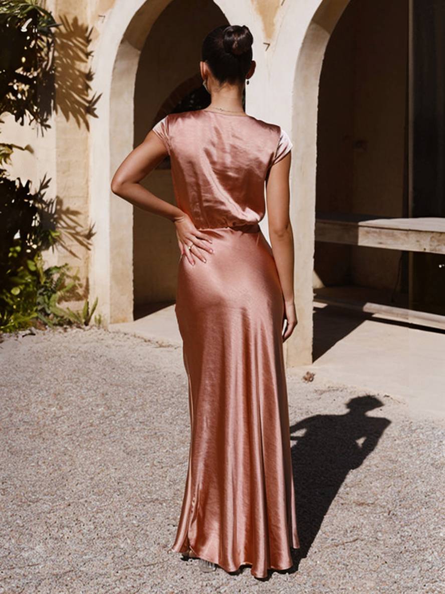 Vestido de Sirena de Satén LORINA