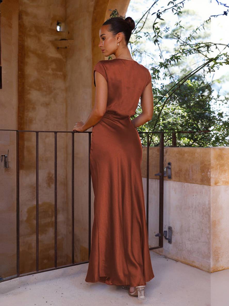 Vestido de Sirena de Satén LORINA
