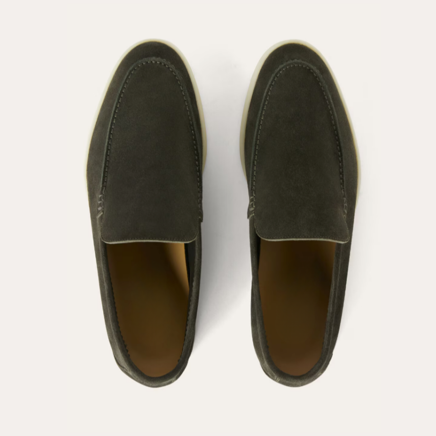 Refined Suede Loafers – Profond Groen