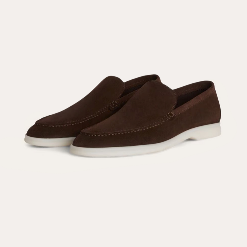 Refined Suede Loafers – Profond Bruin