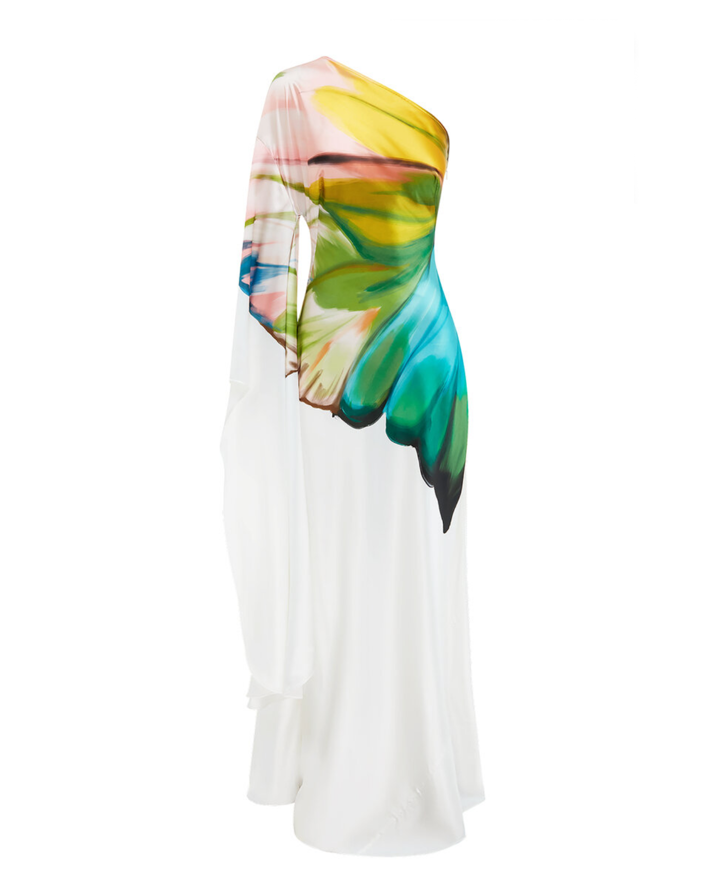 Vestido de Crema Pintado a Mano FLORA