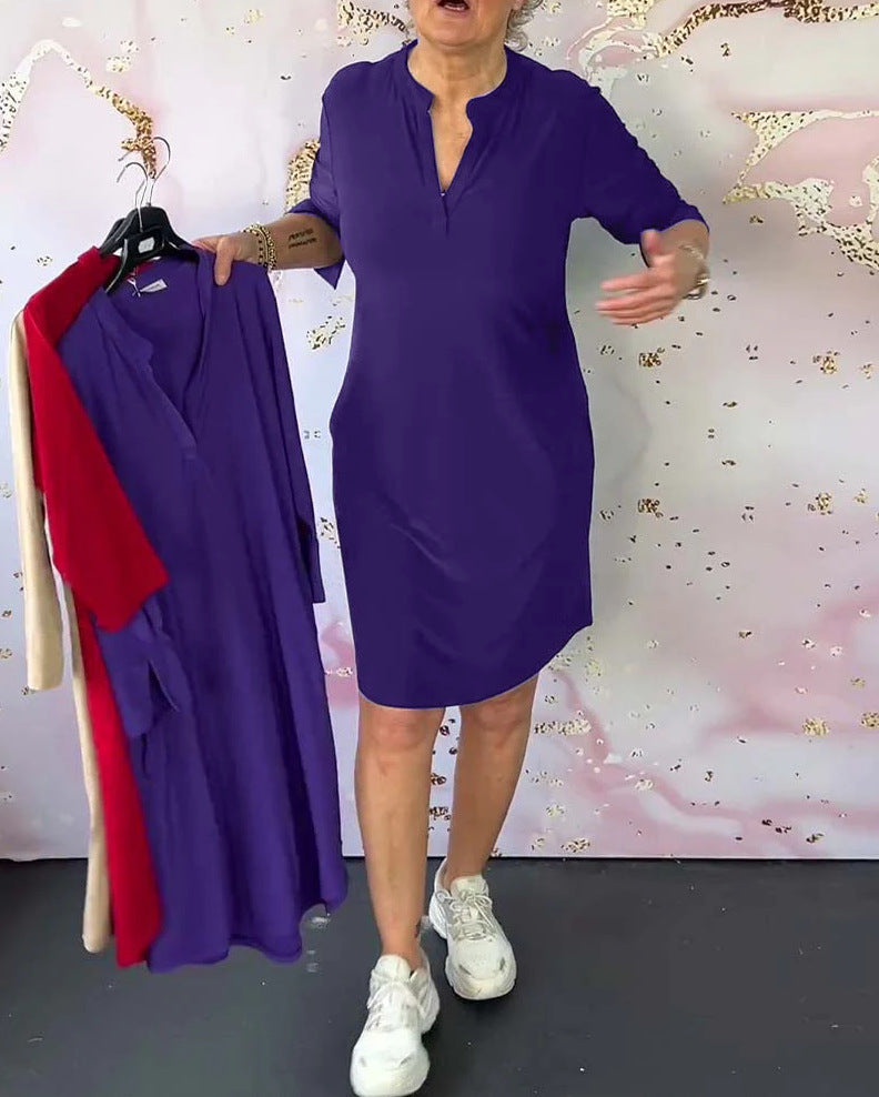 Simona | Vestido elegante con escote en V