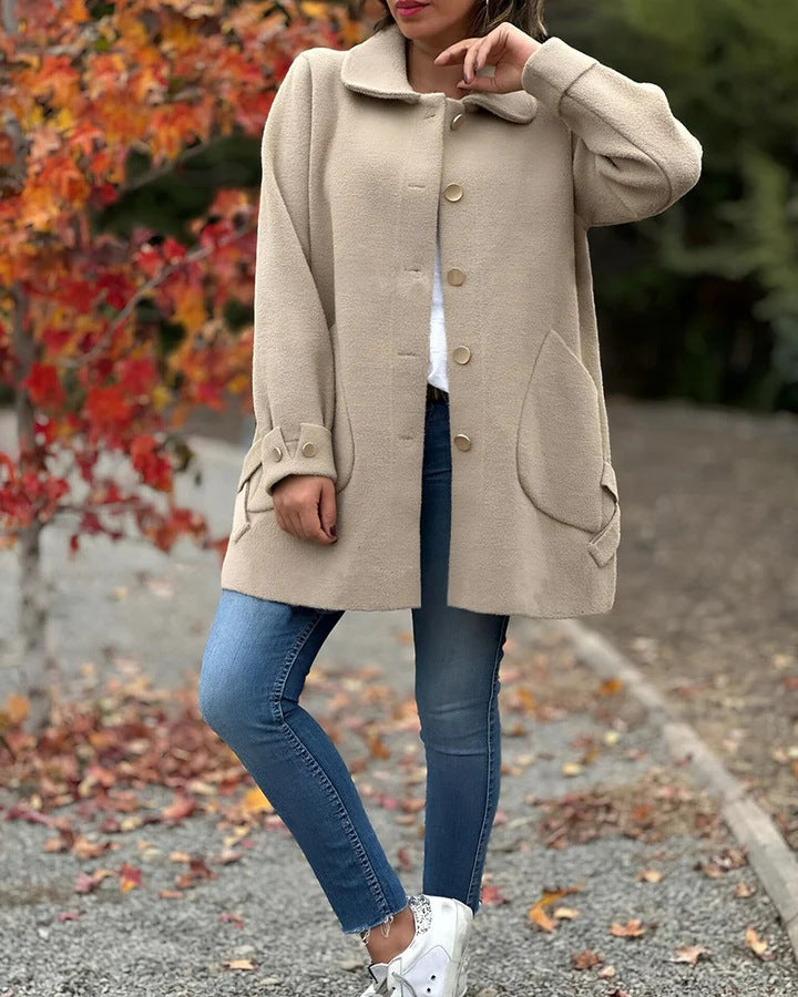 Corinne | Cozy Button-Down Coat