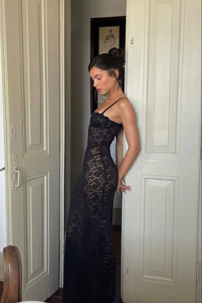 Vestido Maxi de Encaje JUSTINA