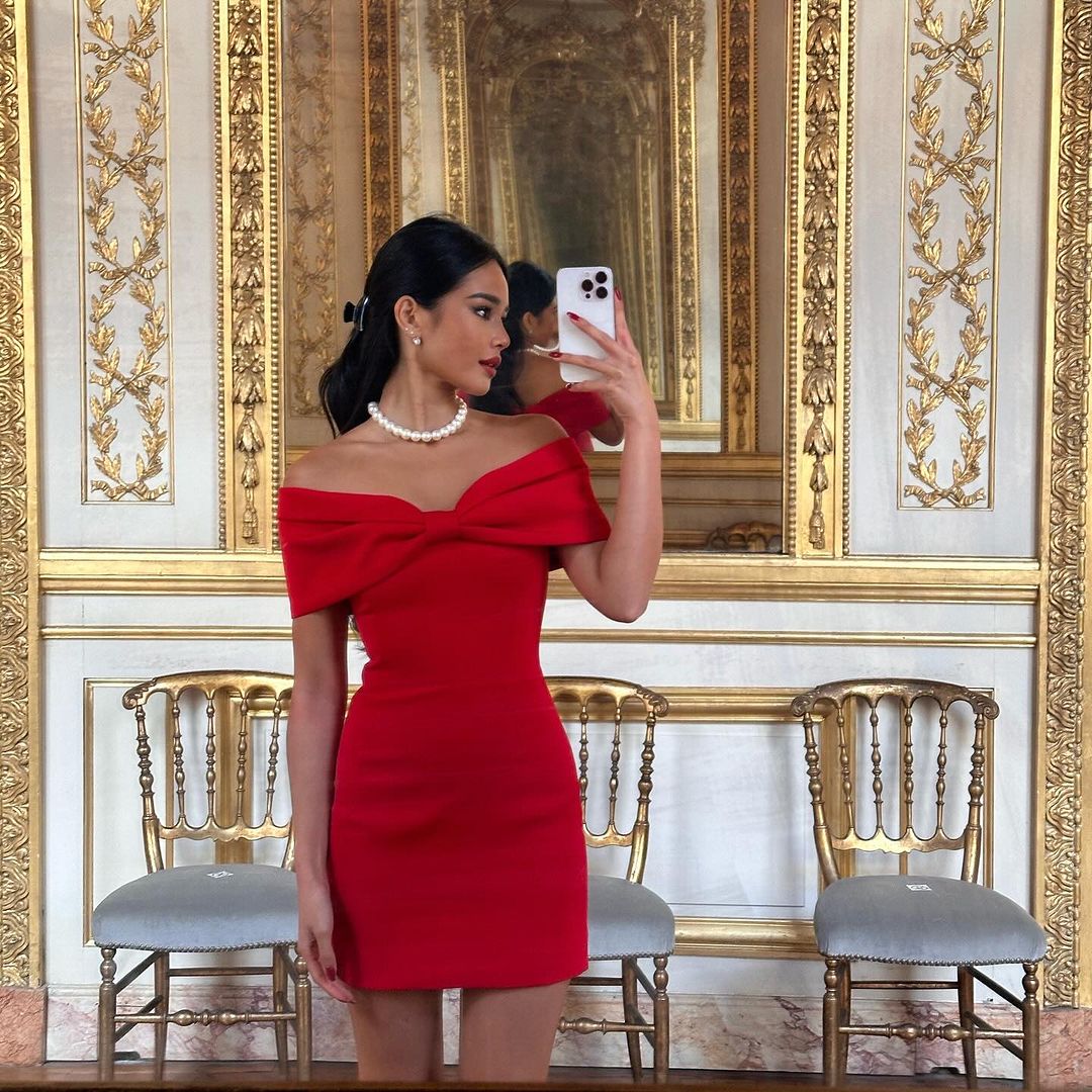 Vestido Amore Fiocco – Elegancia Off-Shoulder