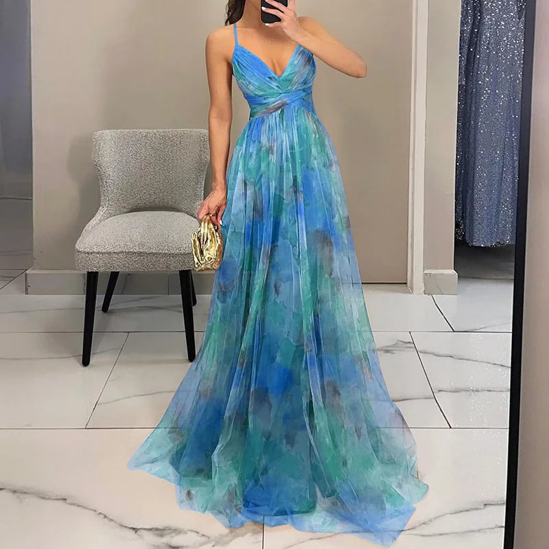 Gisele | Vestido maxi de flores