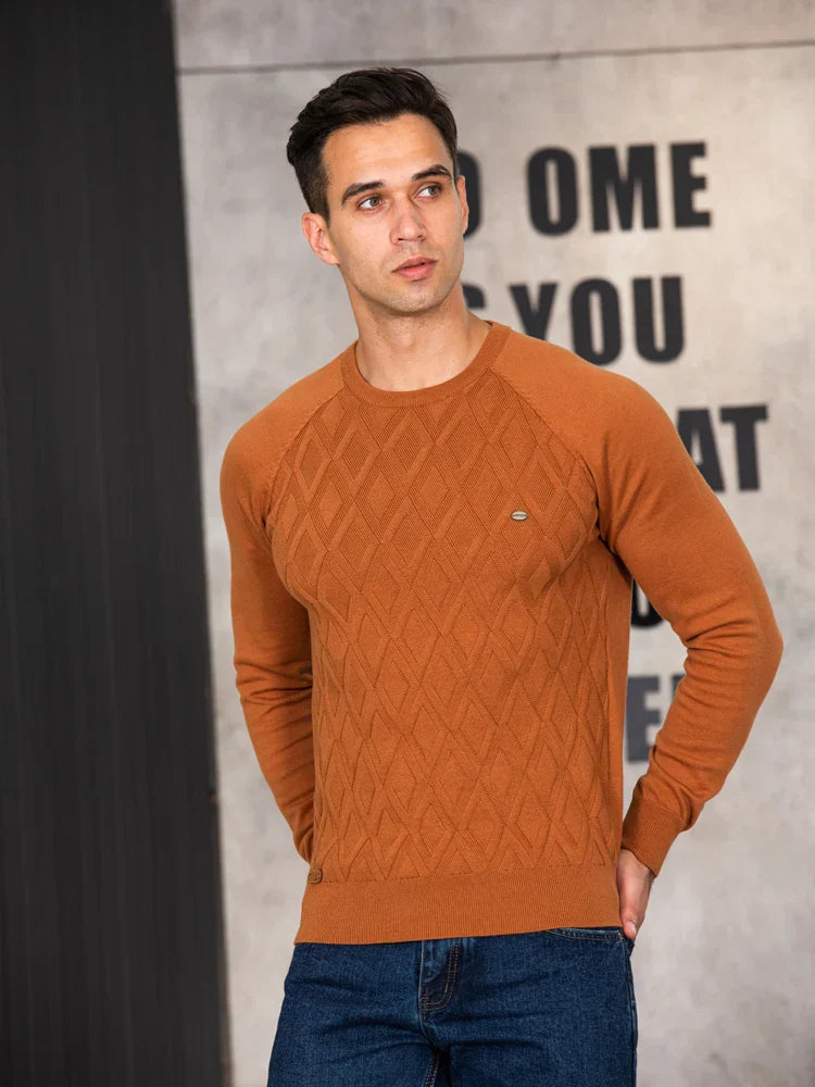 Valmere | Suéter de Hombre con Diseño de Cuadrados