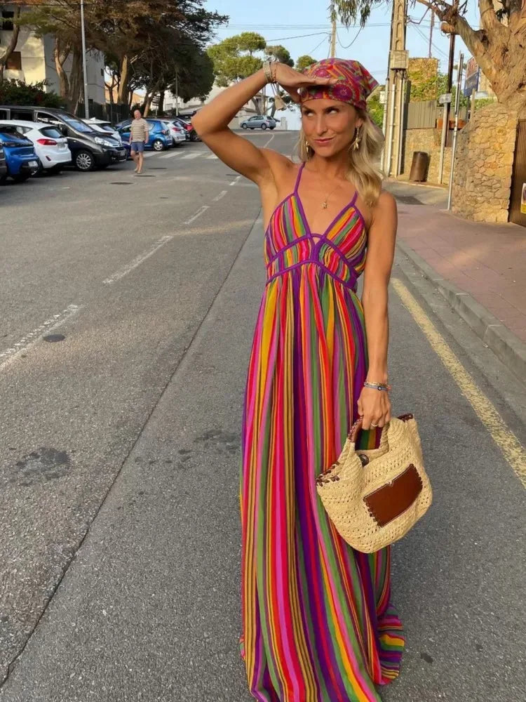Evalina | Elegante Maxi Vestido de Verano