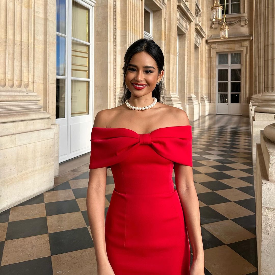 Vestido Amore Fiocco – Elegancia Off-Shoulder