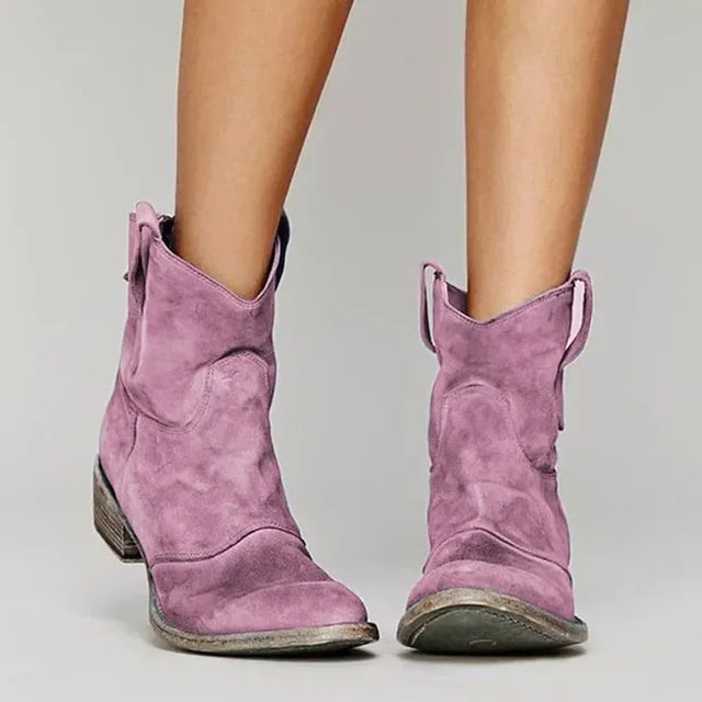 Marlowe | Women's Winter Vintage Western Ankle Boots
