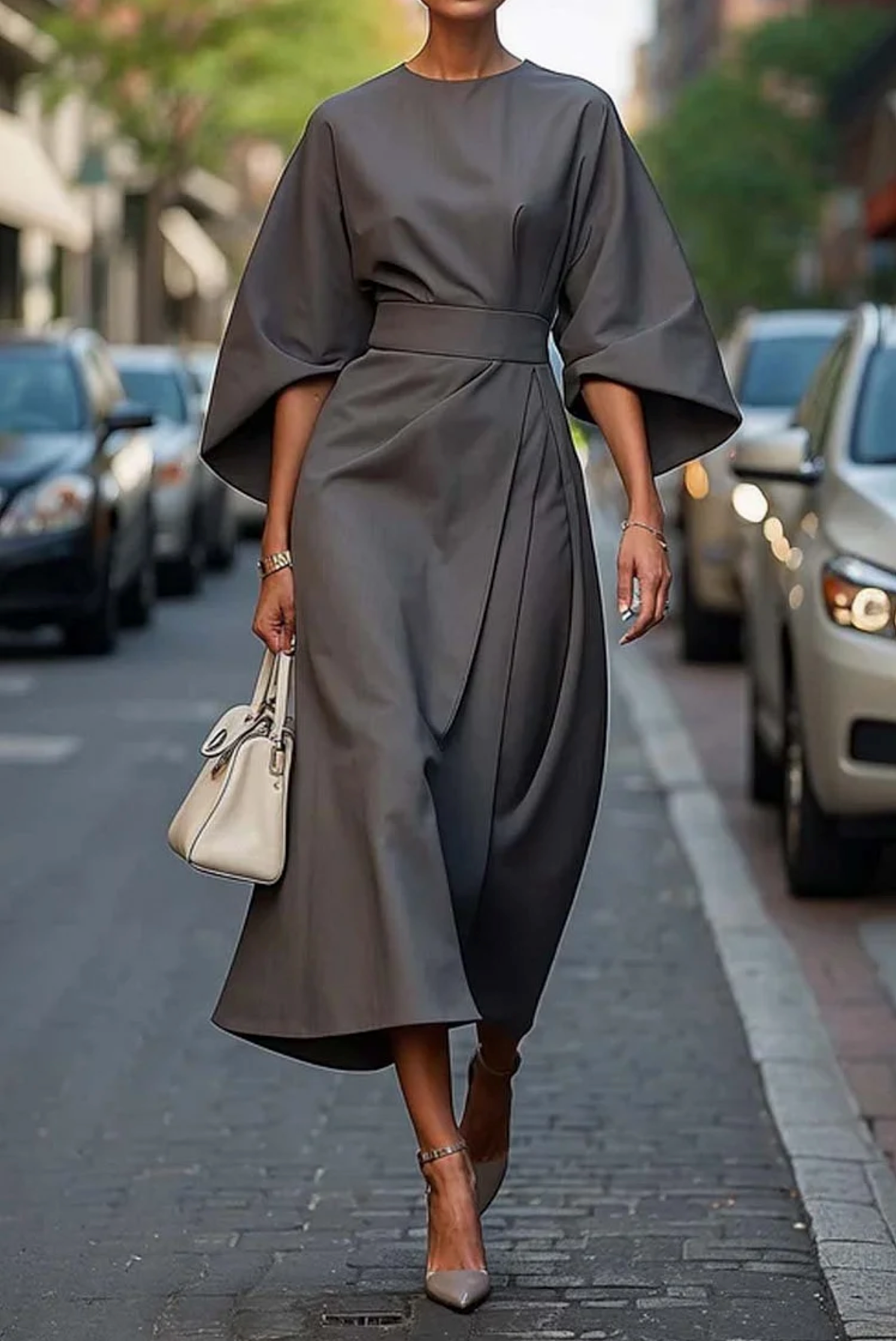 Louise™ | Vestido maxi de noche con cinturón