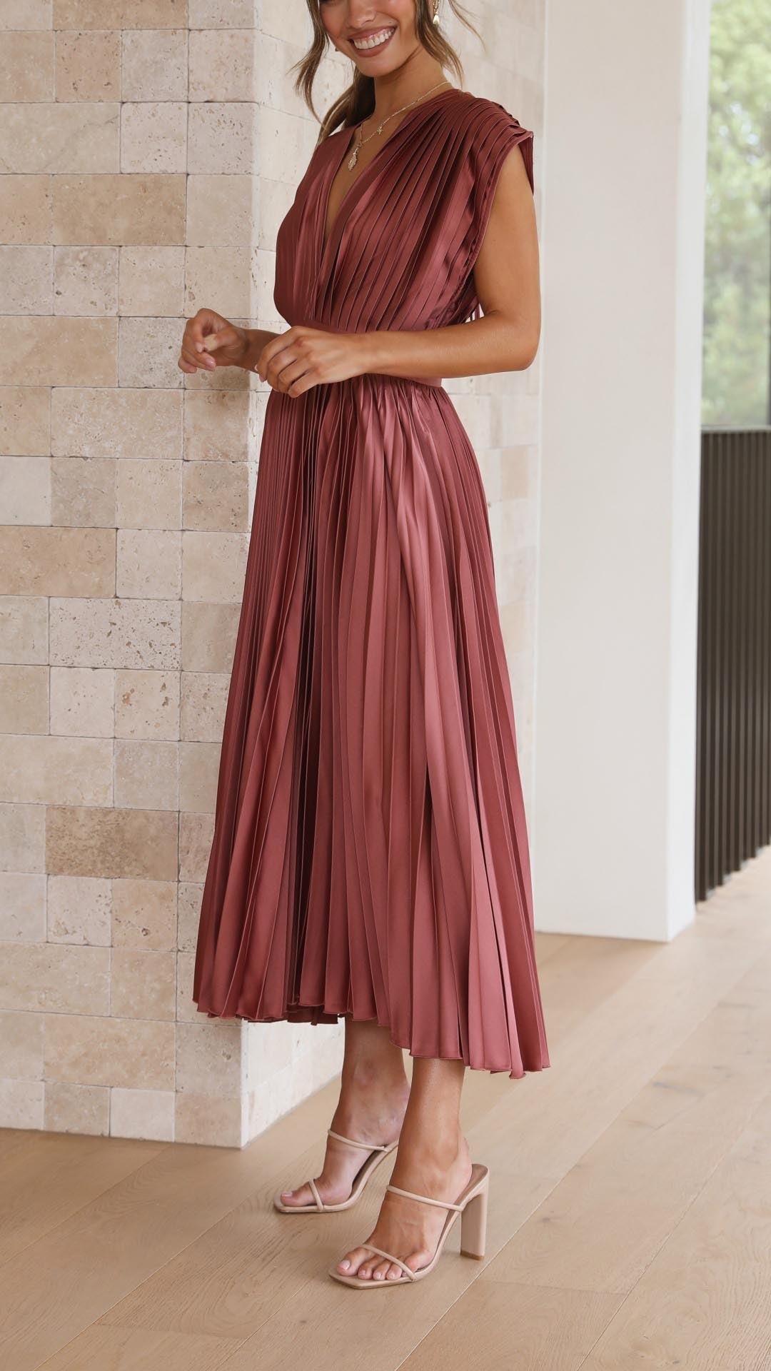 Alexis - Vestido plisado elegante
