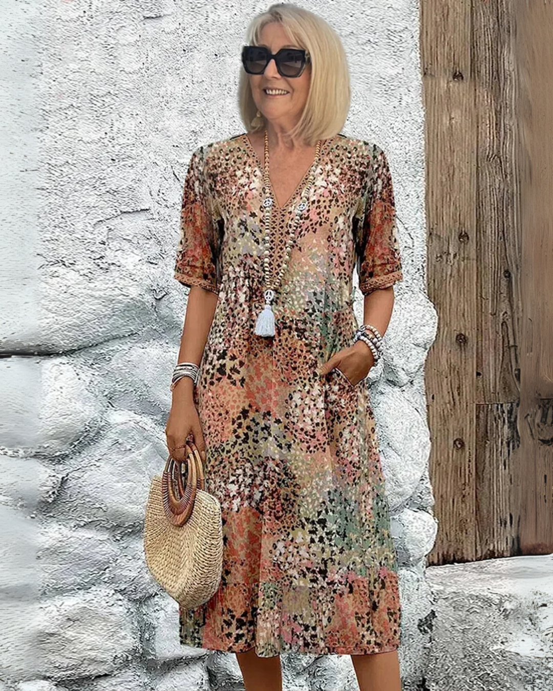 Isabeau | Vestido Midi Impreso