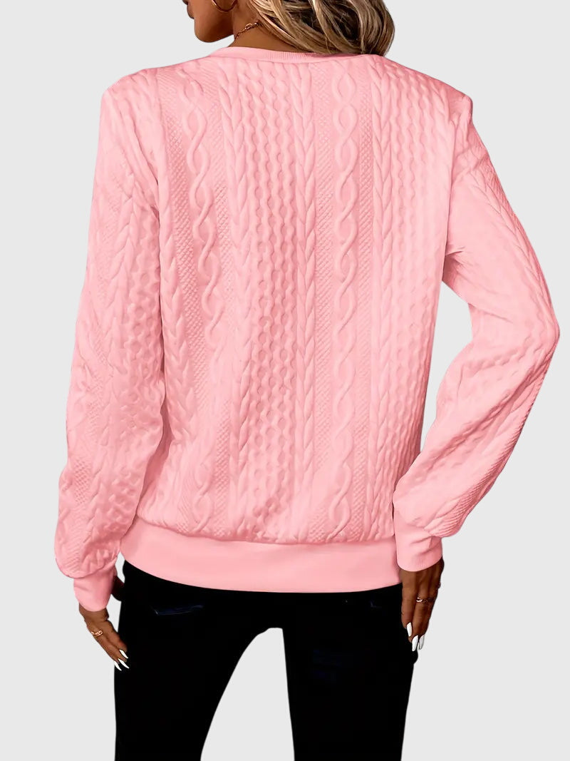 Nora | Elegant Half Zip Sweater