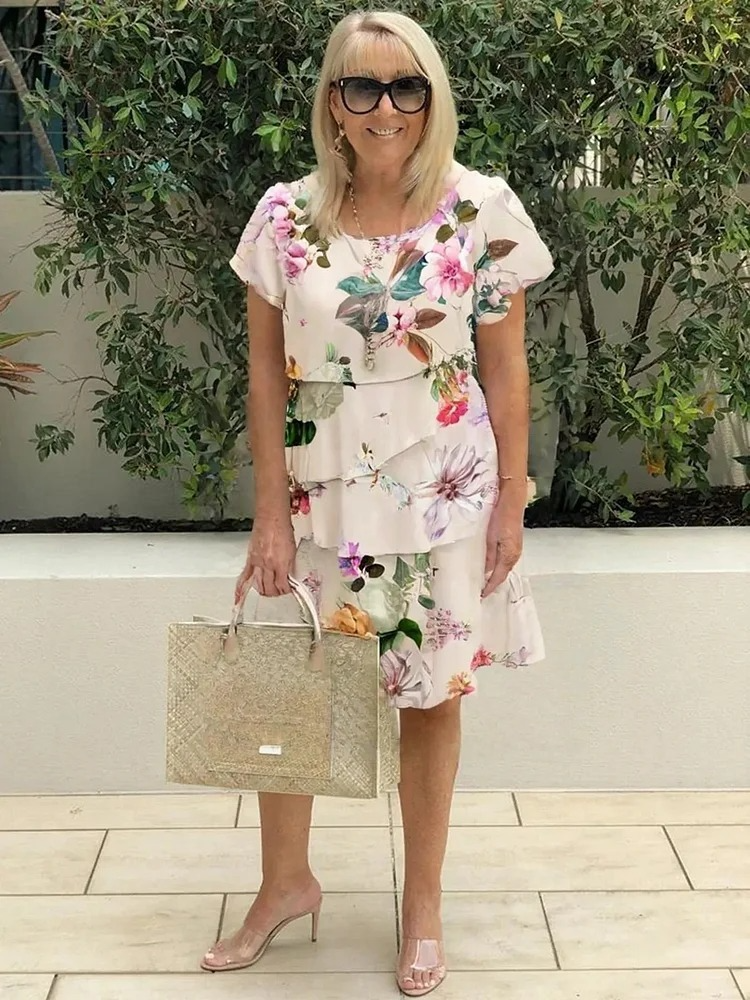 Emilia | Vestido de Volantes con Flores