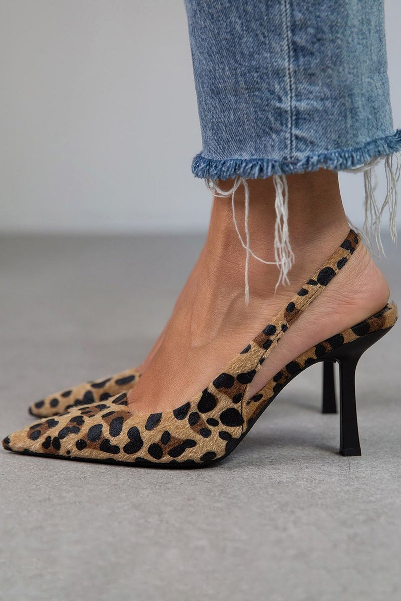 Teresia - Kaki - zapatos de tacón con punta afilada