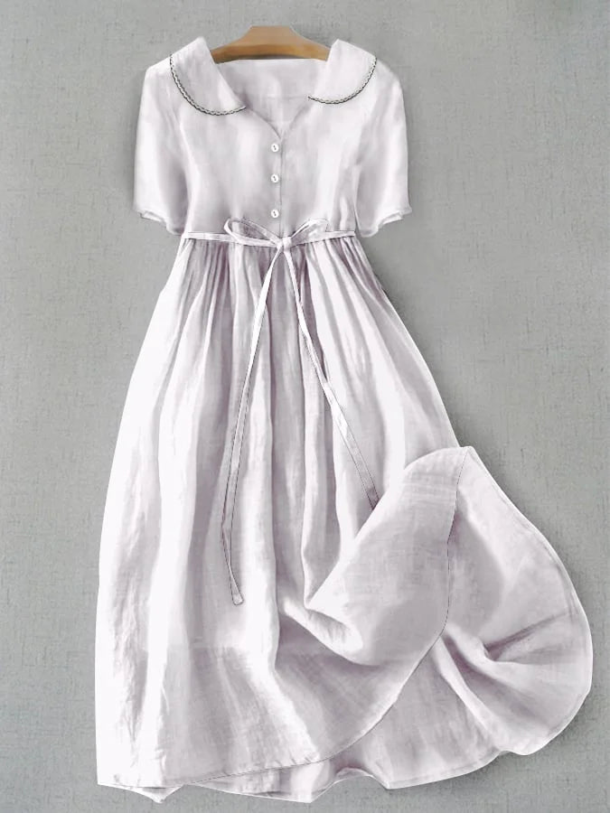 ROSAH | Elegant Dress Made of Cotton and Linen