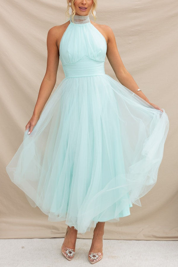 Phoebe - Vestido con falda larga