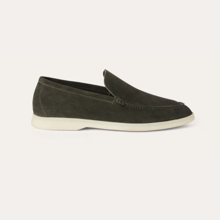 Refined Suede Loafers – Profond Groen