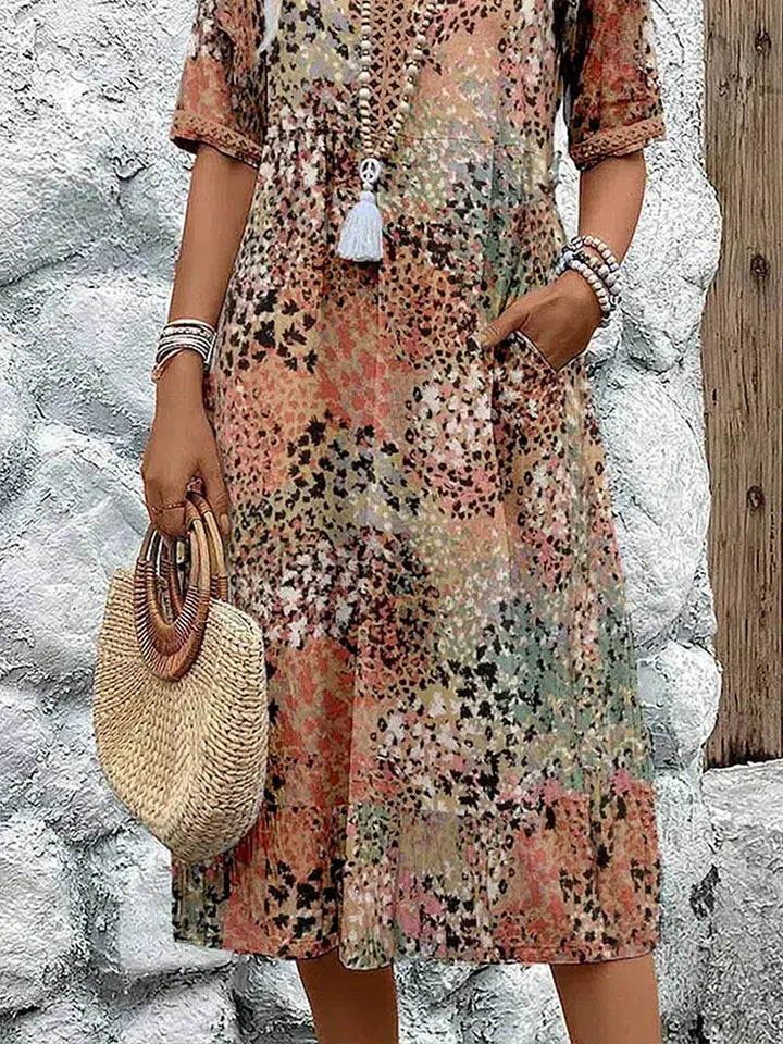 Isabeau | Vestido Midi Impreso
