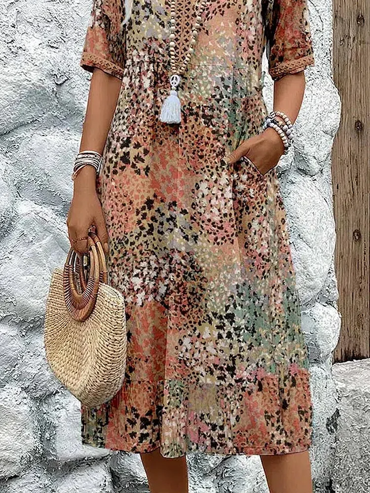 Harper™ | Elegante Vestido Midi Floral
