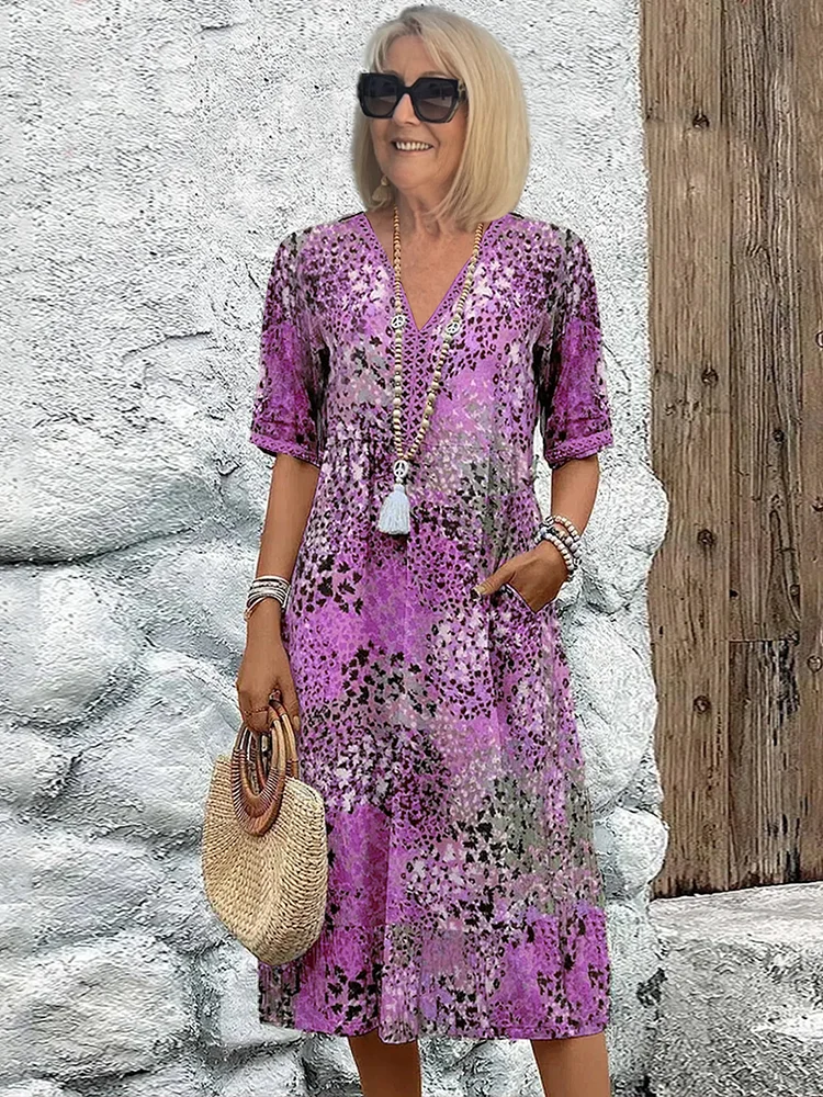 Harper™ | Elegante Vestido Midi Floral