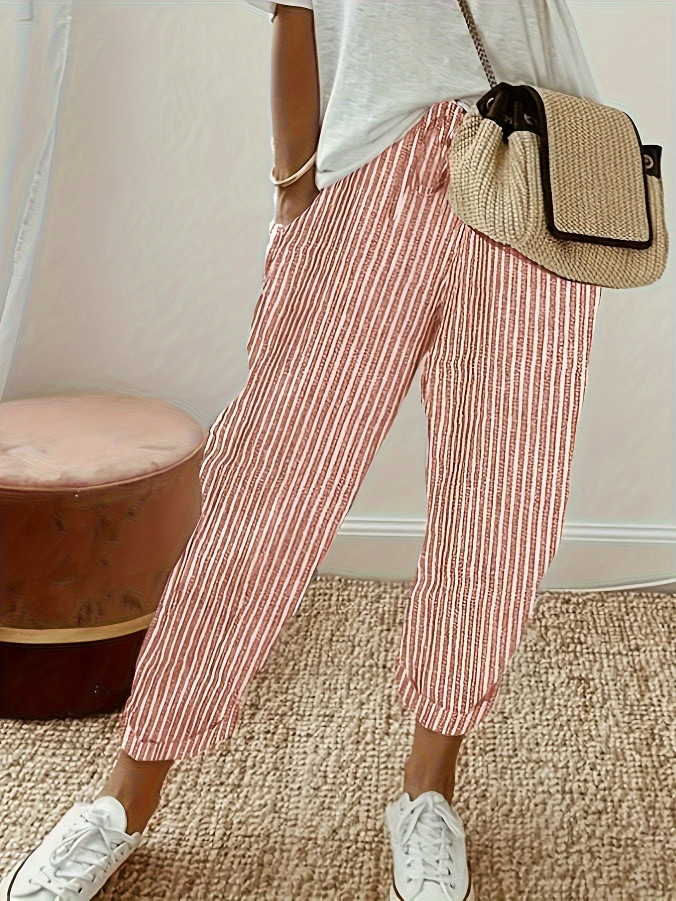 Sanna™ – Pantalones largos con elegante franja