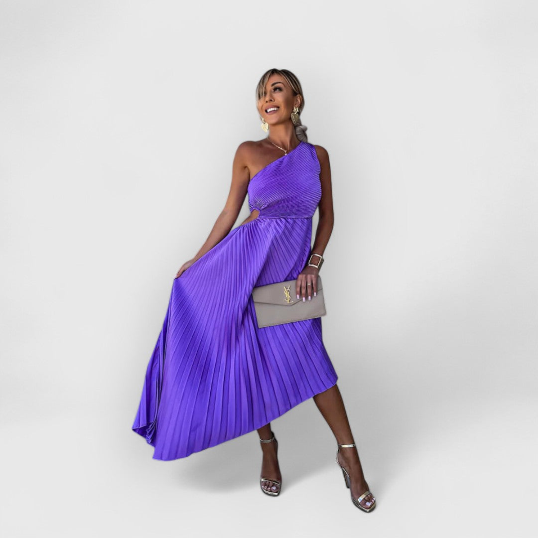 Felicity | Vestido Midi de Un Hombro