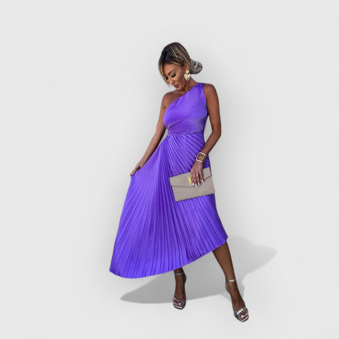 Felicity | Vestido Midi de Un Hombro