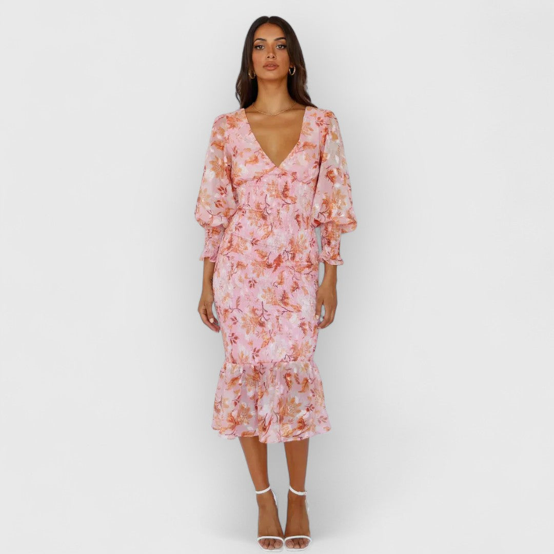 Camille | Elegancia Floral en Vestido